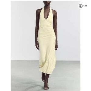 35. Zara Butter Yellow Midi Dress